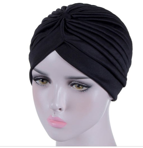 Black vintage style turban