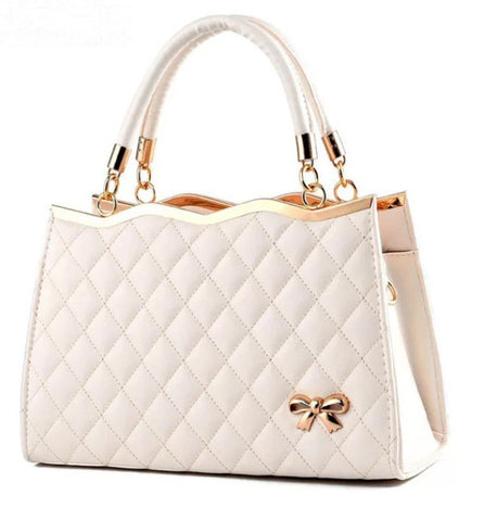 Wave Top Handbag Cream