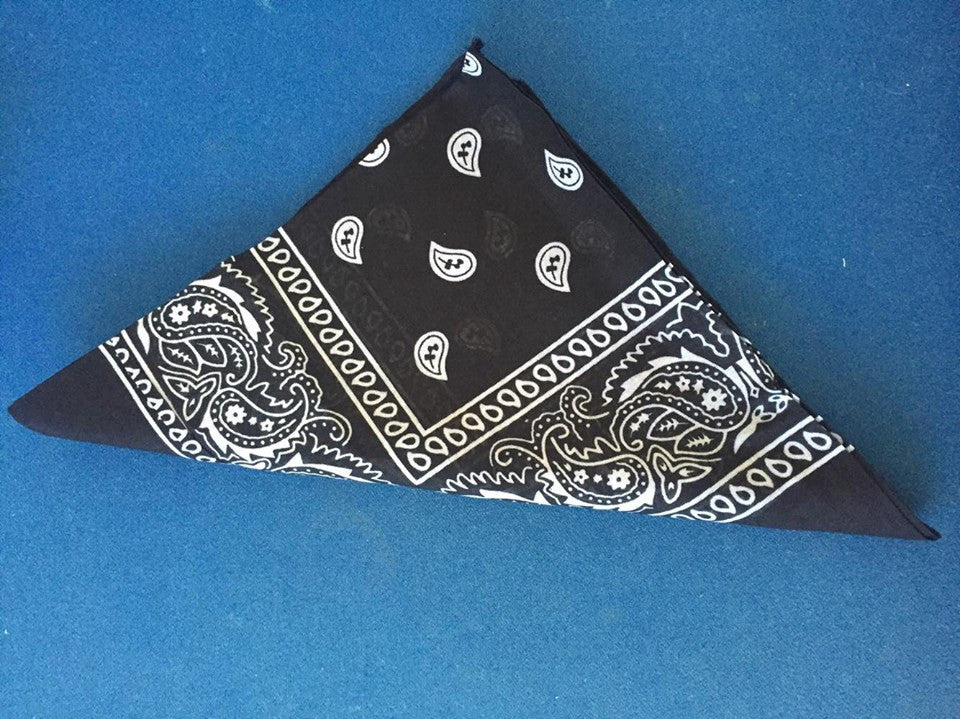 Cotton blend, paisley print do-rag for your rockabilly hair