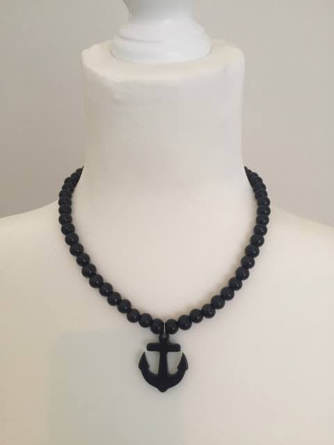 Pearl with Anchor Necklace