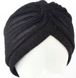 Black sparkle turban