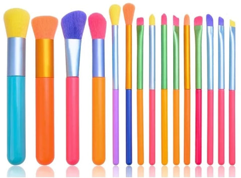 Brights makeup brush set