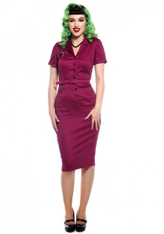 Collectif Caterina Atomic Cat Pencil Dress