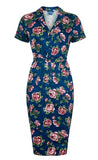 Caterina Bloom Floral Pencil Dress