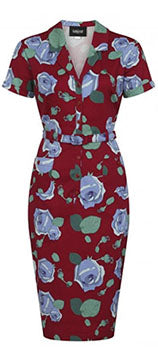 Caterina Large Bloom Pencil Dress