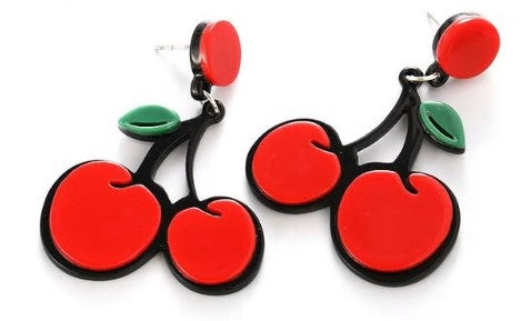 Cherry Drop Earrings