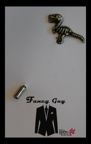 Dino Lapel Pin - Fancy Guy by Retro Lil