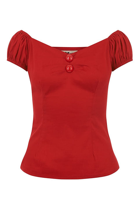 Dolores Top Red