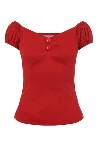 Dolores Top Red