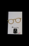 Glasses Tie Clip Gold - Fancy Guy by Retro Lil