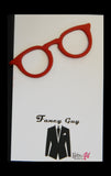 Glasses Tie Clip Red - Fancy Guy by Retro Lil