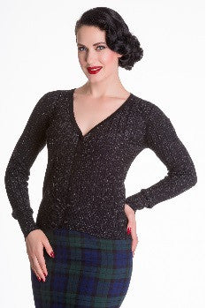 Hell Bunny Piaf Cardigan - Various Colours Rockabilly Retro Pinup