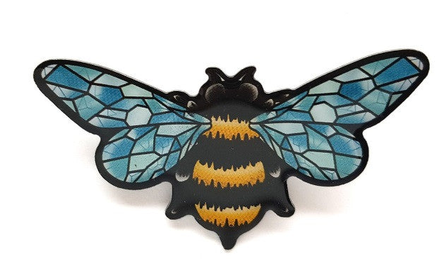 Crystal Queen Bee Brooch by Jubly Umph Rockabilly Retro Pinup