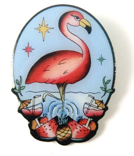 The Flamboyant Flamingo Brooch by Jubly Umph
