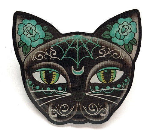 Luna Black Kitty Brooch by Jubly Umph 