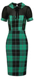 Mainline Mac Foliage Check Pencil Dress