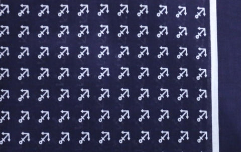 Cotton anchor print bandana