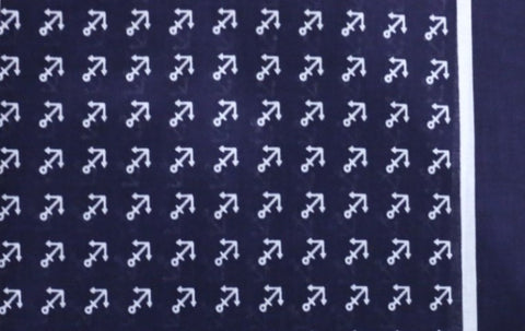 Cotton anchor print bandana