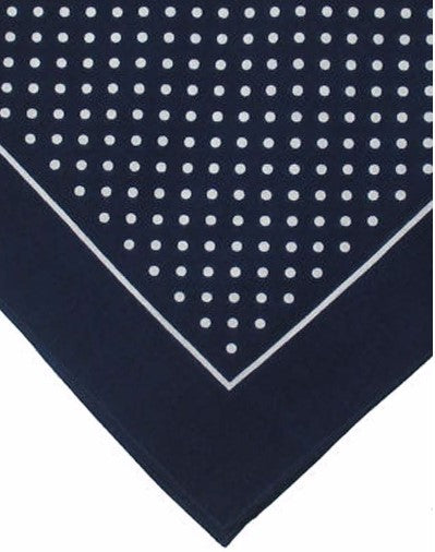 Navy Polka Dot Do Rag