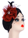 Fancy Nancy Turban Black/Red