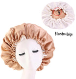 Beige satin nightcap