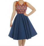 Lindy Bop Peggy Sue Circle Skirt Navy 50s style swing skirt
