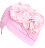 Floral Adorned Turban Pink