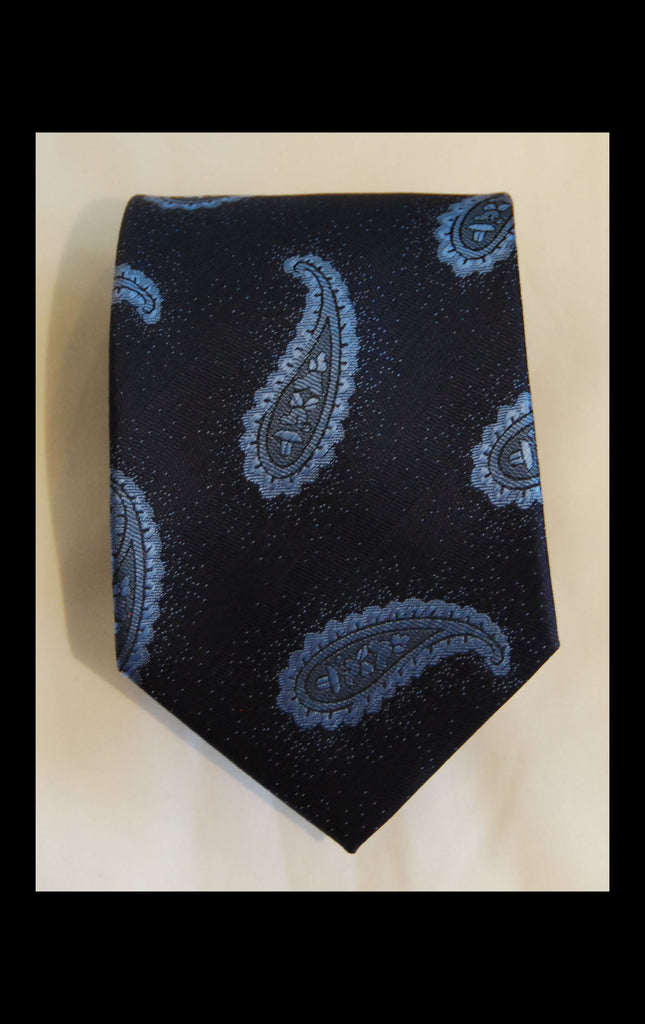 Navy Paisley Tie - Fancy Guy by Retro Lil