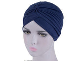 Navy Vintage Style Turban